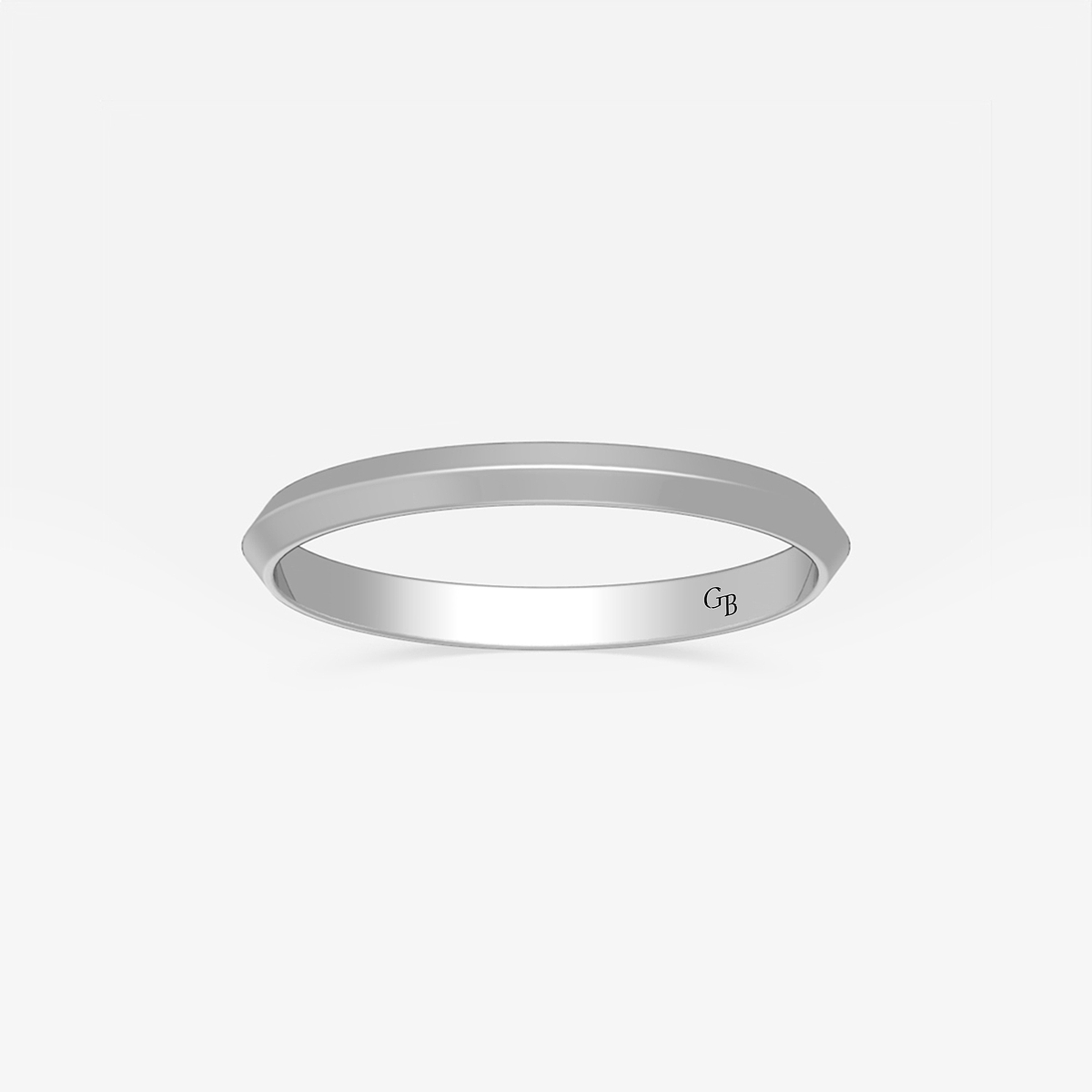 2mm Knife Edge Wedding Band
